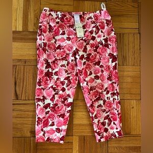 Laura Ashley floral cotton pants